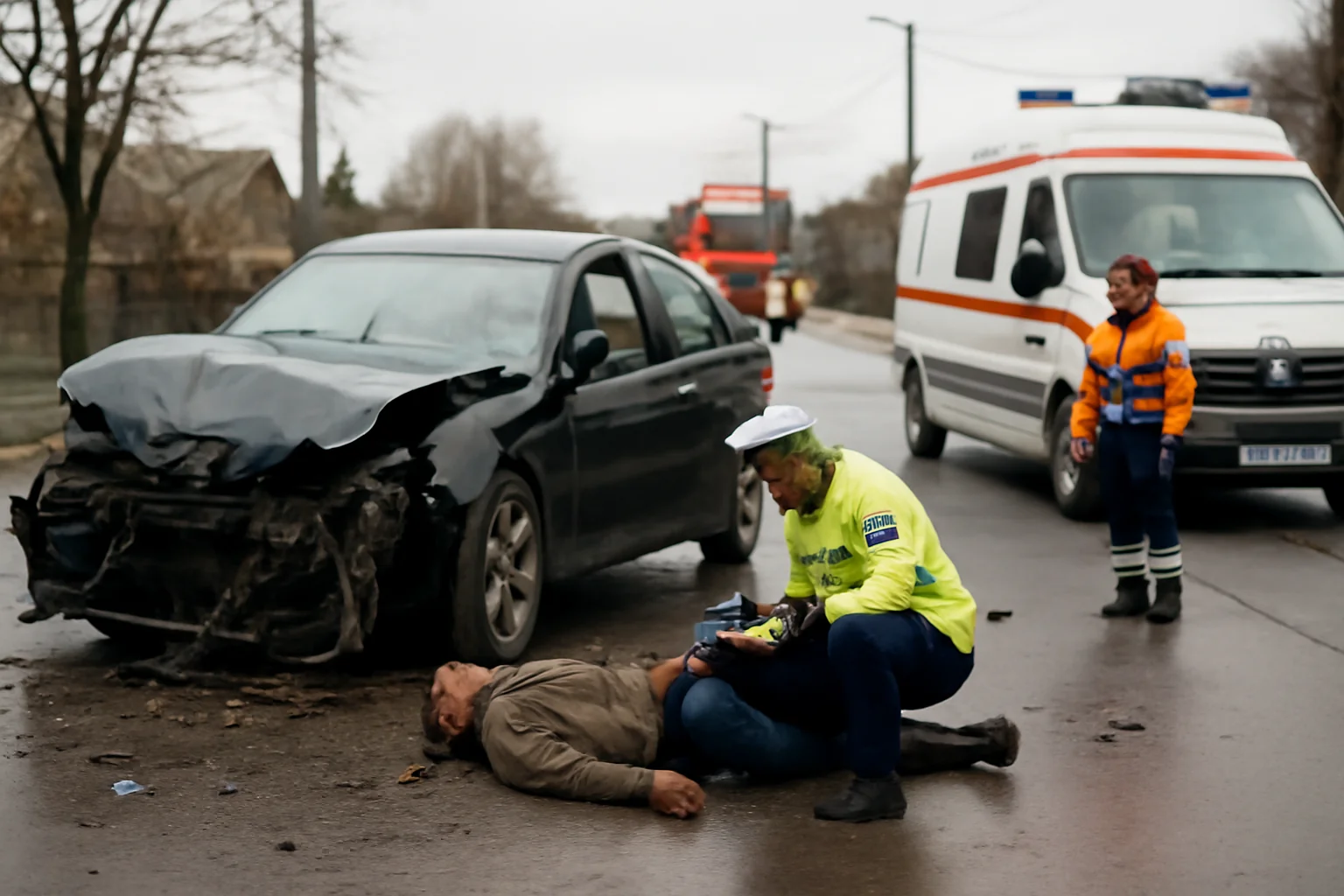 Tânără din județul Alba, rănită într-un accident pe Șoseaua Alba Iulia din Sibiu