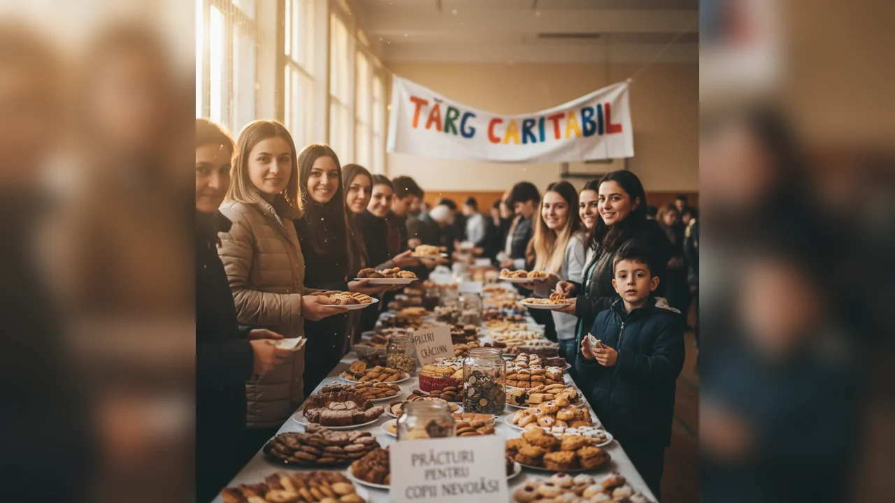 Târg caritabil de prăjituri în Aiud pe 5 decembrie pentru cadourile de Crăciun ale copiilor nevoiași