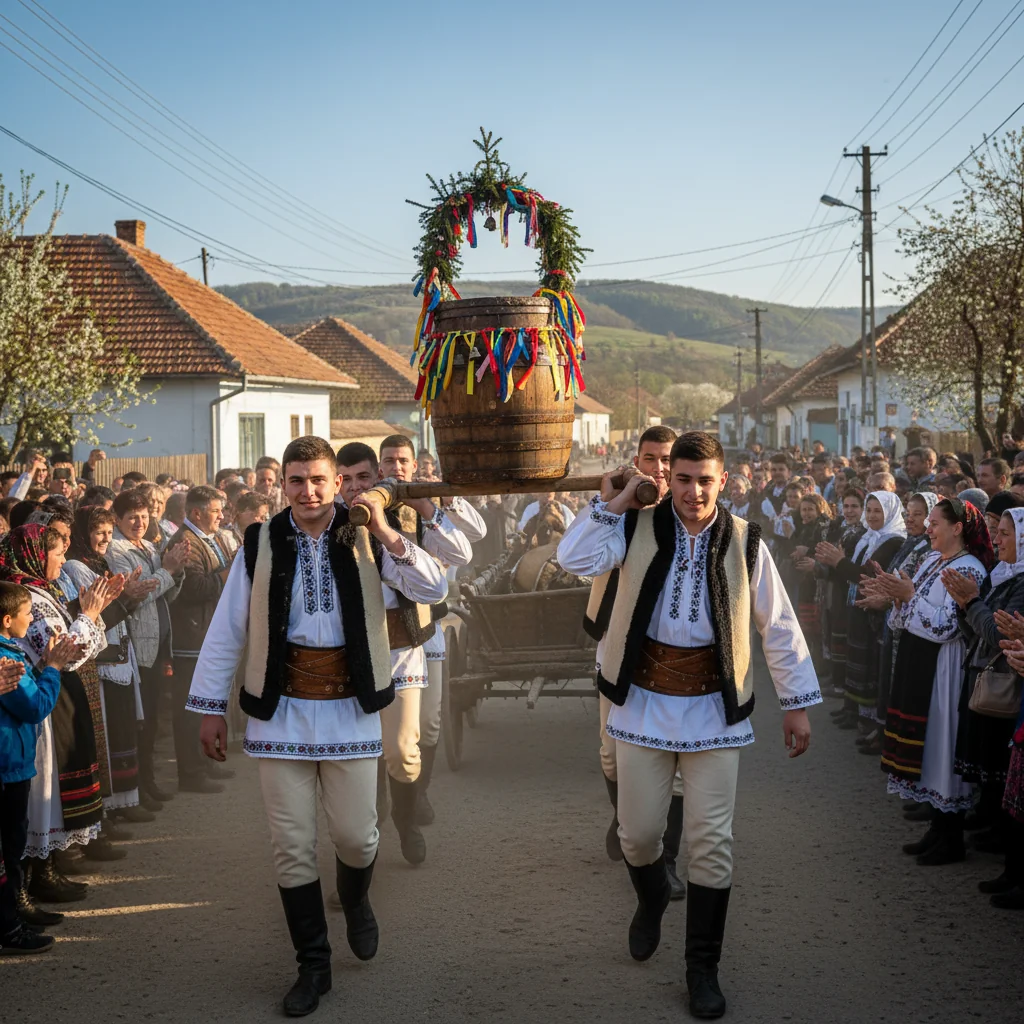 Tradiția „Butea feciorilor” readuce atmosfera sărbătorilor de iarnă la Alba Iulia și în Daia Română