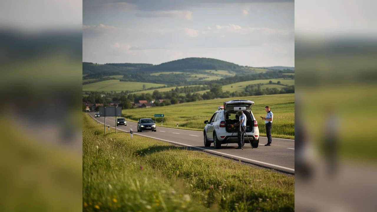 Traficul rutier din Alba Iulia, monitorizat cu radarele mobile e-Sigur