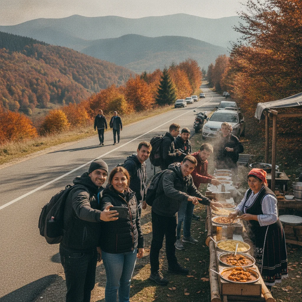 Transapuseana, peisaj de toamnă pentru turiști străini