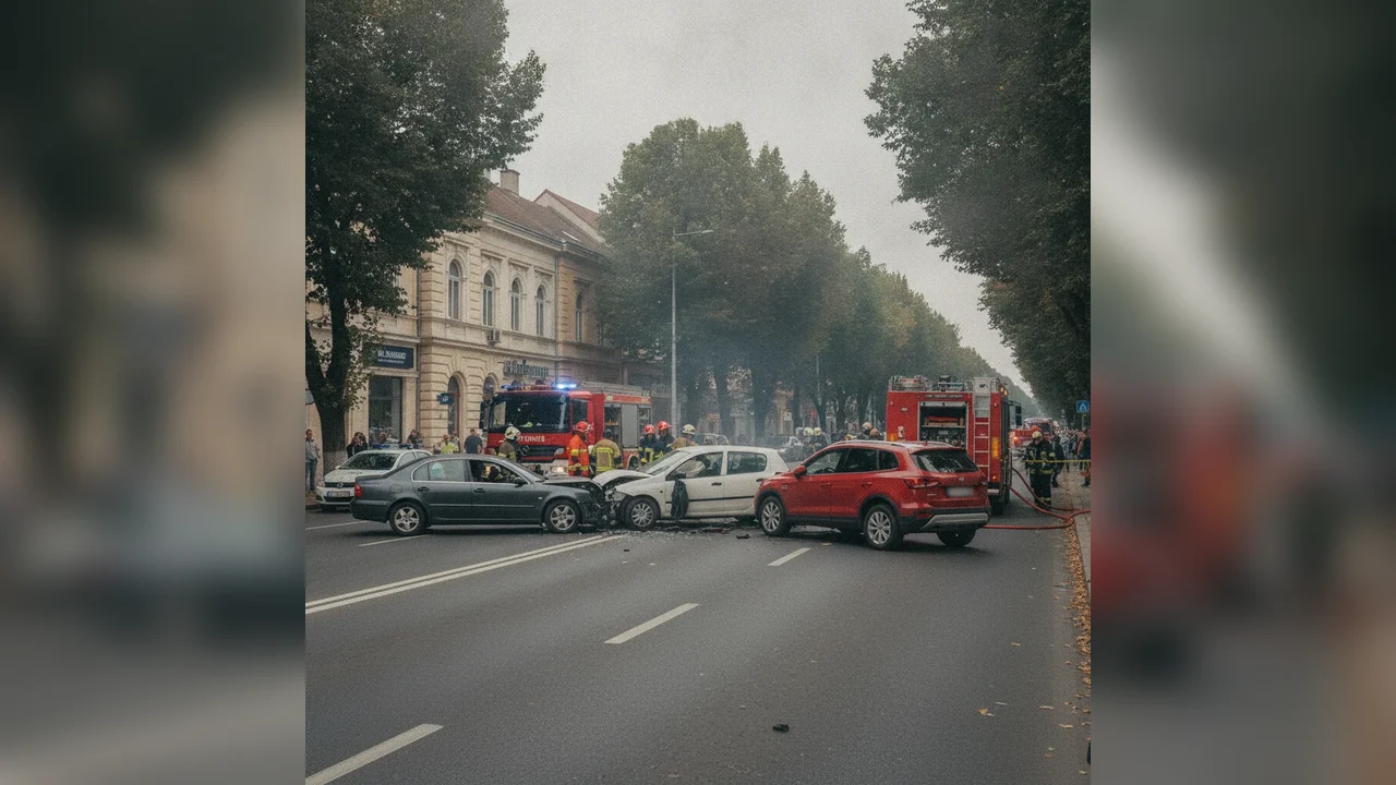 Trei mașini implicate într-un accident pe Bulevardul Ferdinand