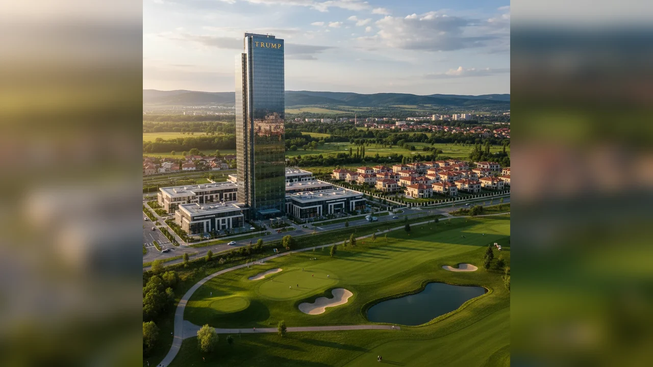 Trump Tower, centru comercial și cartier de lux cu teren de golf, planuri ale familiei președintelui SUA la Cluj-Napoca
