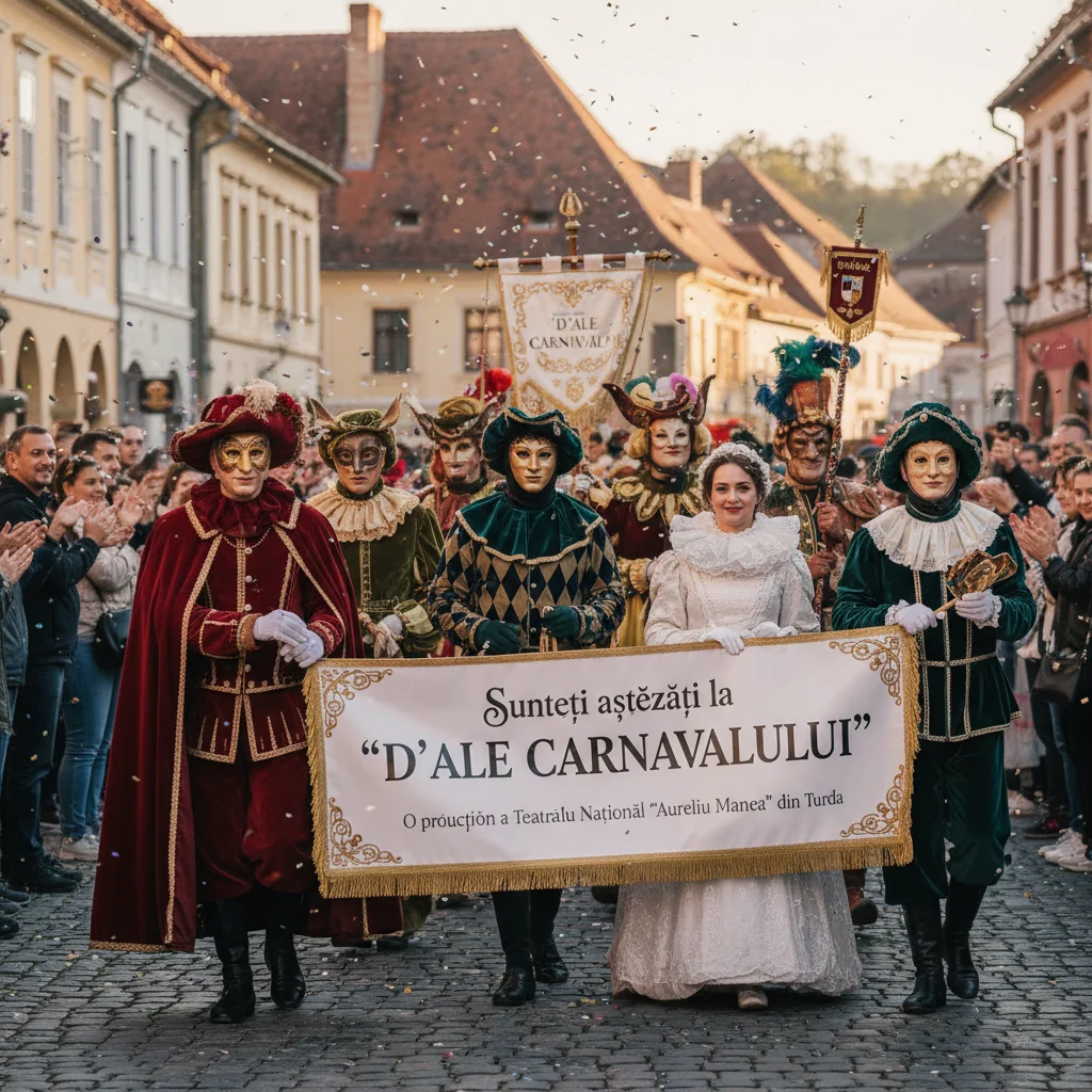 Vă așteaptă spectacolul “D’ALE CARNAVALULUI la Teatrul Național “Aureliu Manea din Turda