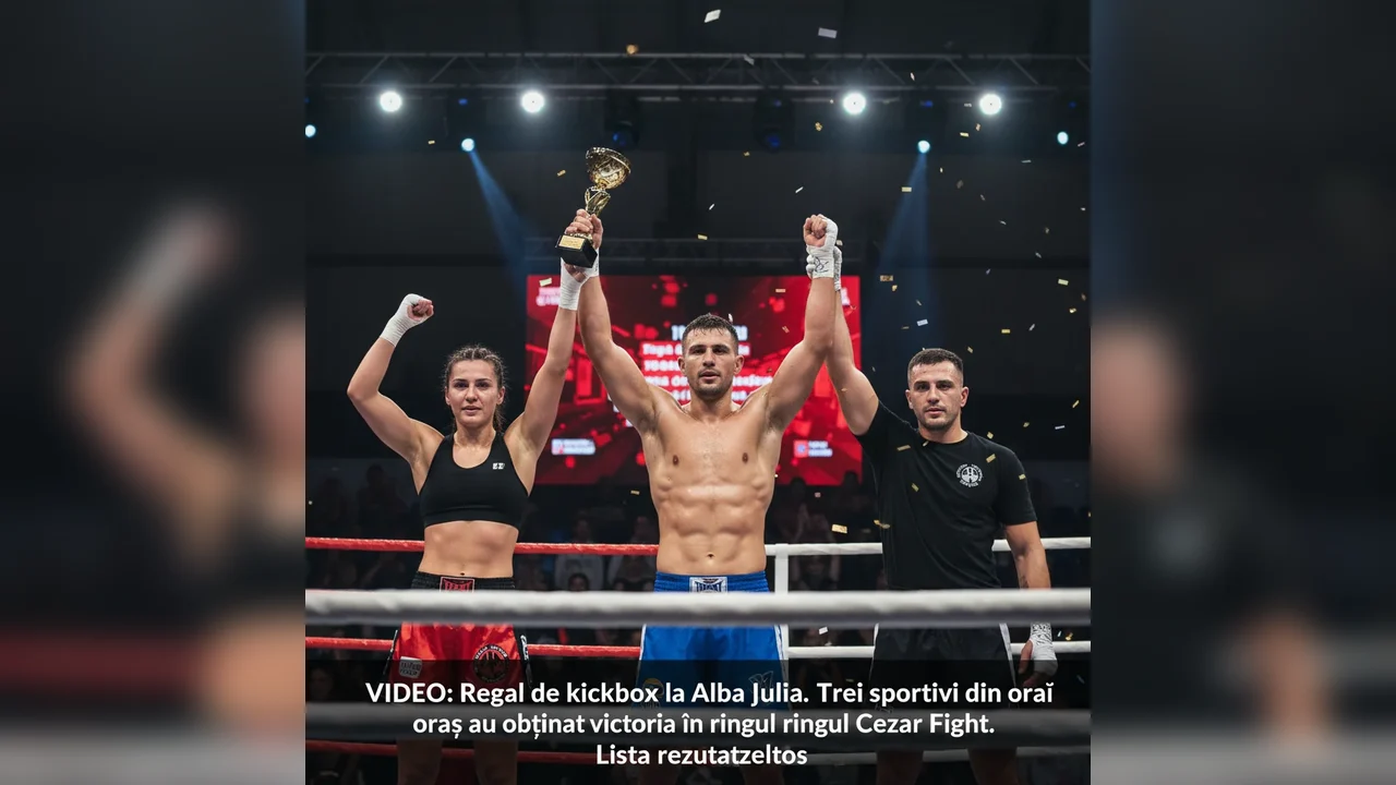 Victorie pentru trei sportivi din Alba Iulia la turneul Cezar Fight de kickbox – lista rezultatelor