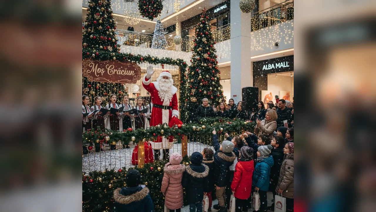 Vineri, Moș Crăciun ajunge la Alba Mall cu concert de colinde și cadouri pentru copii