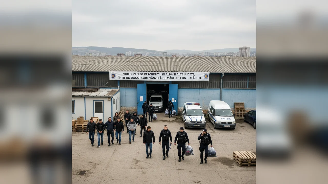 Zeci de percheziții în Alba și alte județe pentru vânzarea de produse contrafăcute