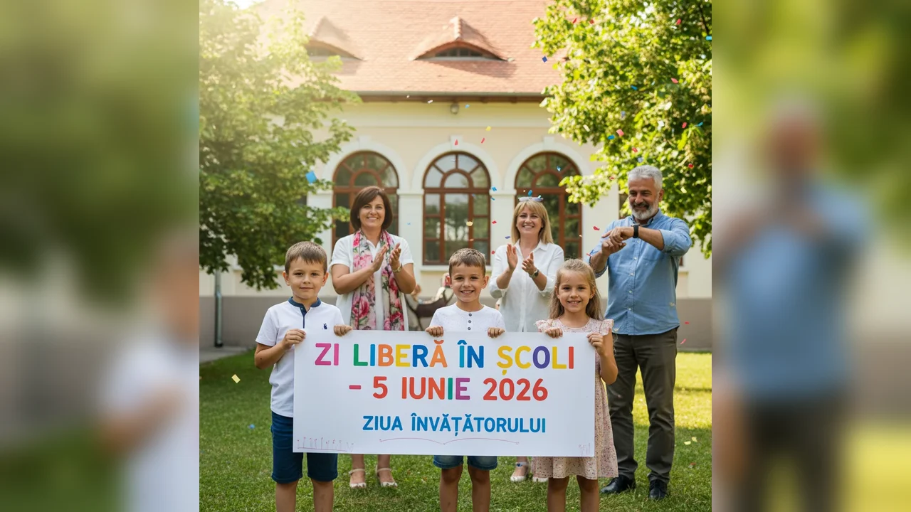 Zi liberă în școli pe 5 iunie 2026 pentru Învățători