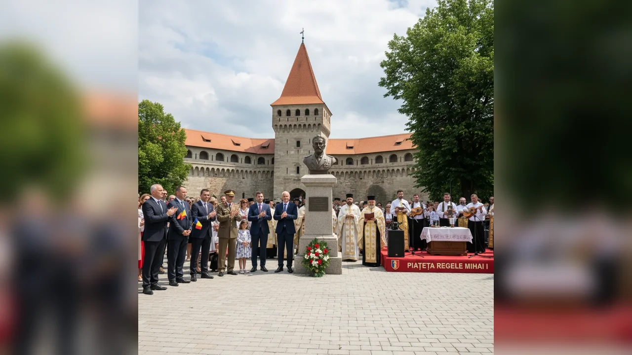 Ziua Regalității 2026, bustul Regelui Mihai I în Alba Iulia